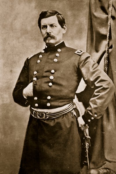 Portret van generaal George B. McClellan, 1861-65 door Mathew B. Brady